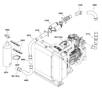 Part Location Diagram of 80022730 Briggs and Stratton Pipe, Exhst, Elbow, 90 Deg, 3
